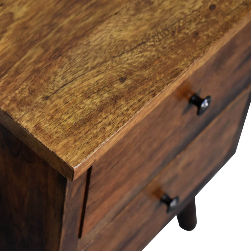 Aaren Chestnut Finish Bedside