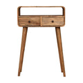 Arto Narrow Console Table Oak Finish