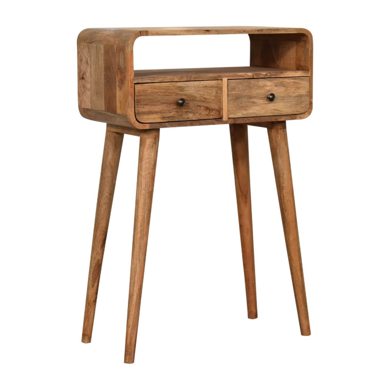 Arto Narrow Console Table Oak Finish