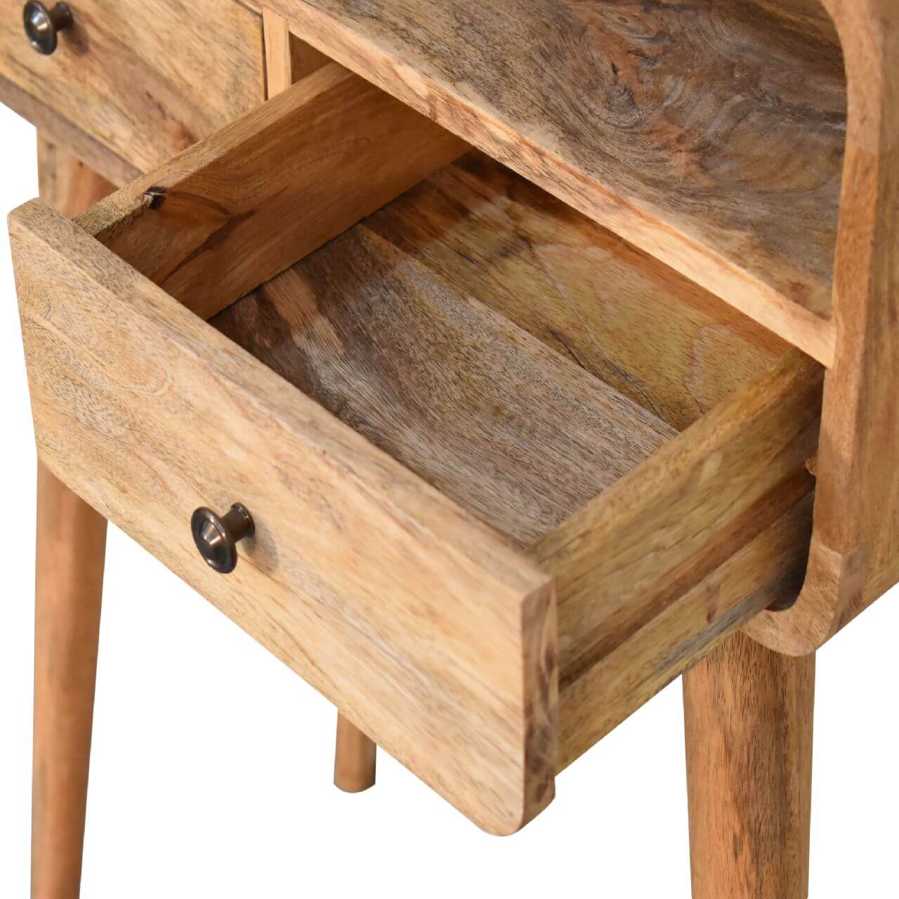 Arto Narrow Console Table Oak Finish