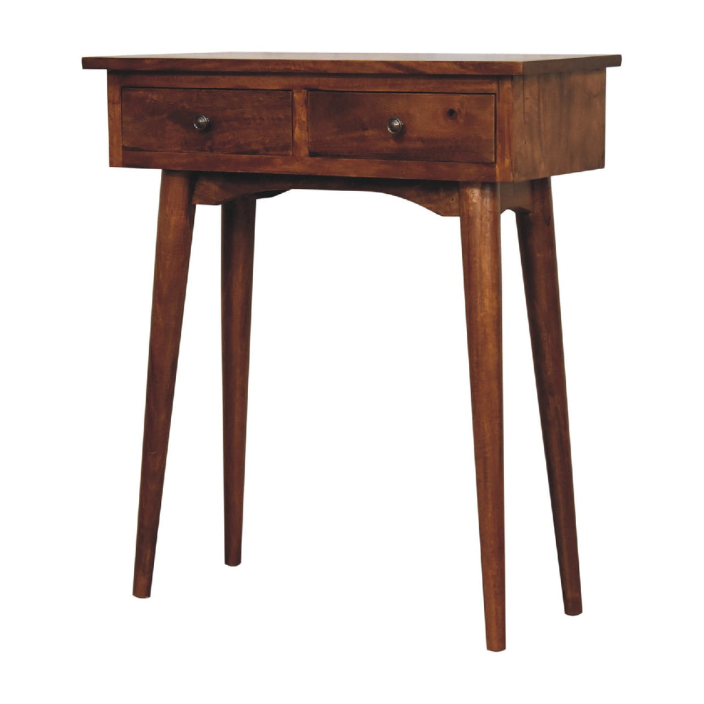 Liv Narrow Console Table, Chestnut