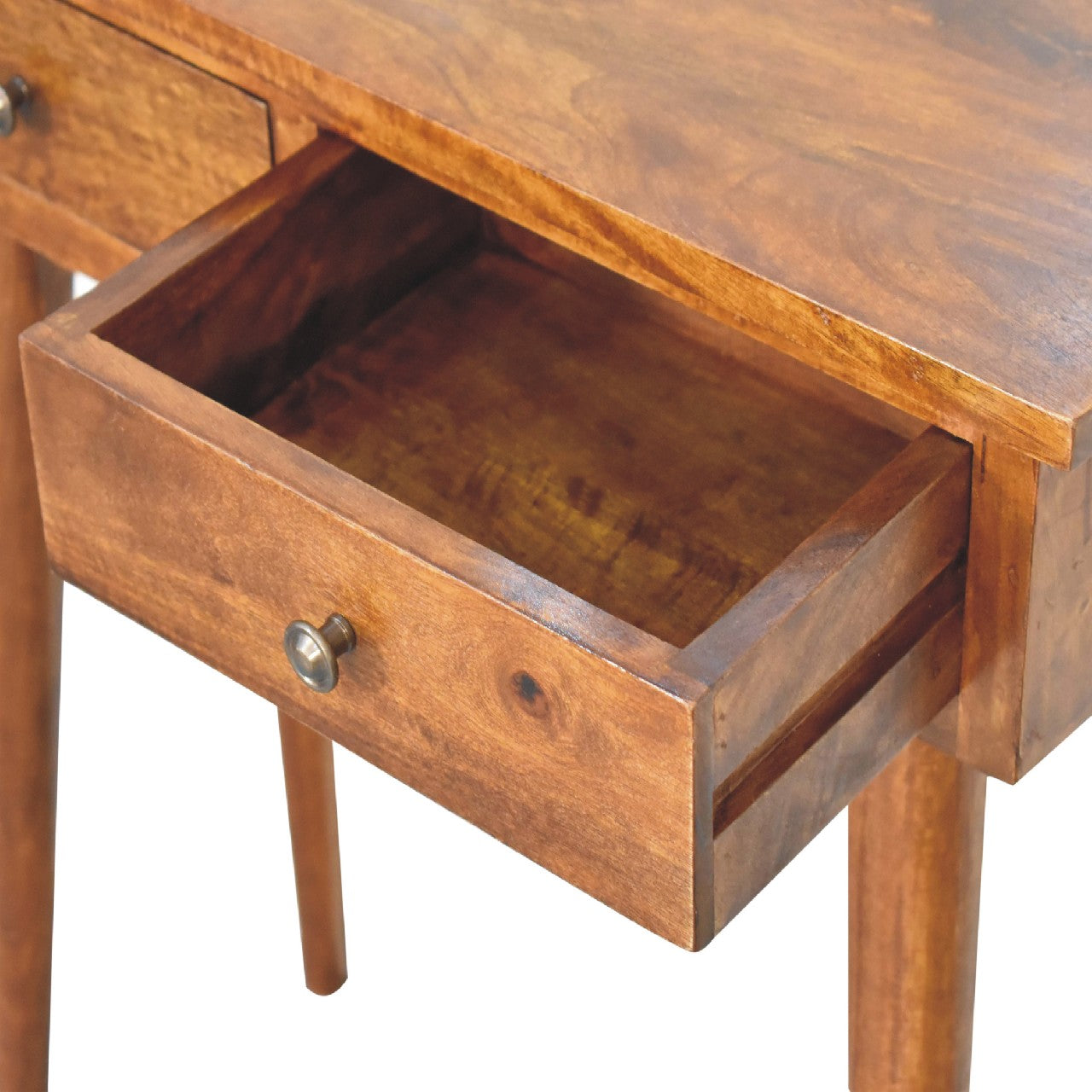 Liv Narrow Console Table, Chestnut