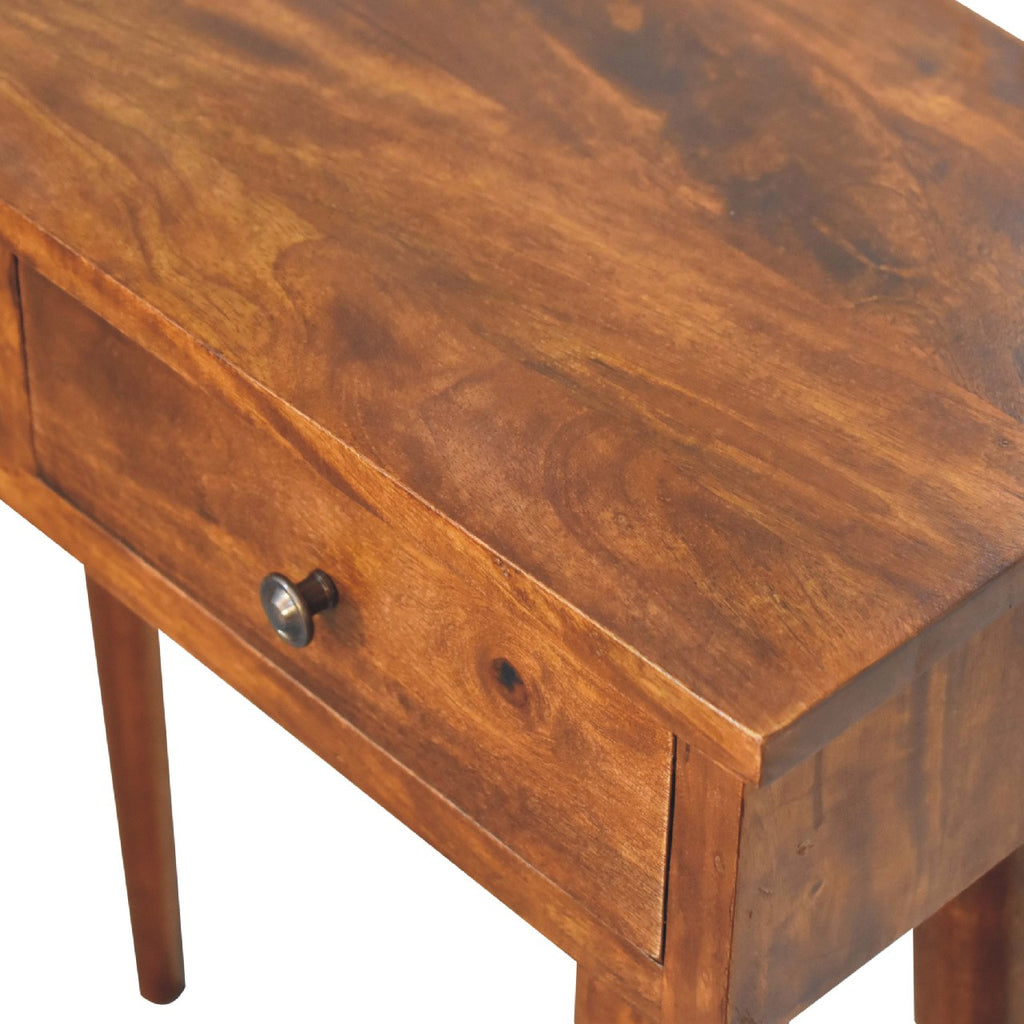 Liv Narrow Console Table, Chestnut