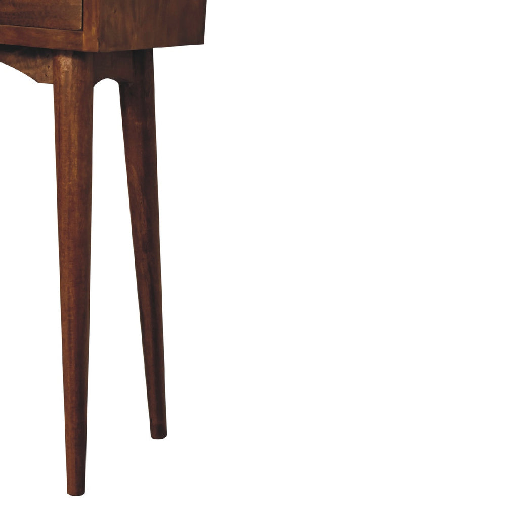 Liv Narrow Console Table, Chestnut