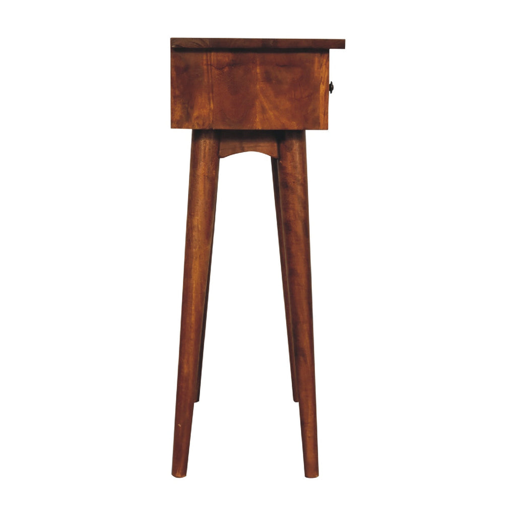 Liv Narrow Console Table, Chestnut