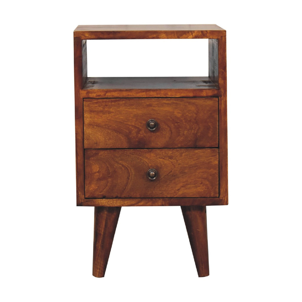 Narrow Classic Bedside, Chestnut