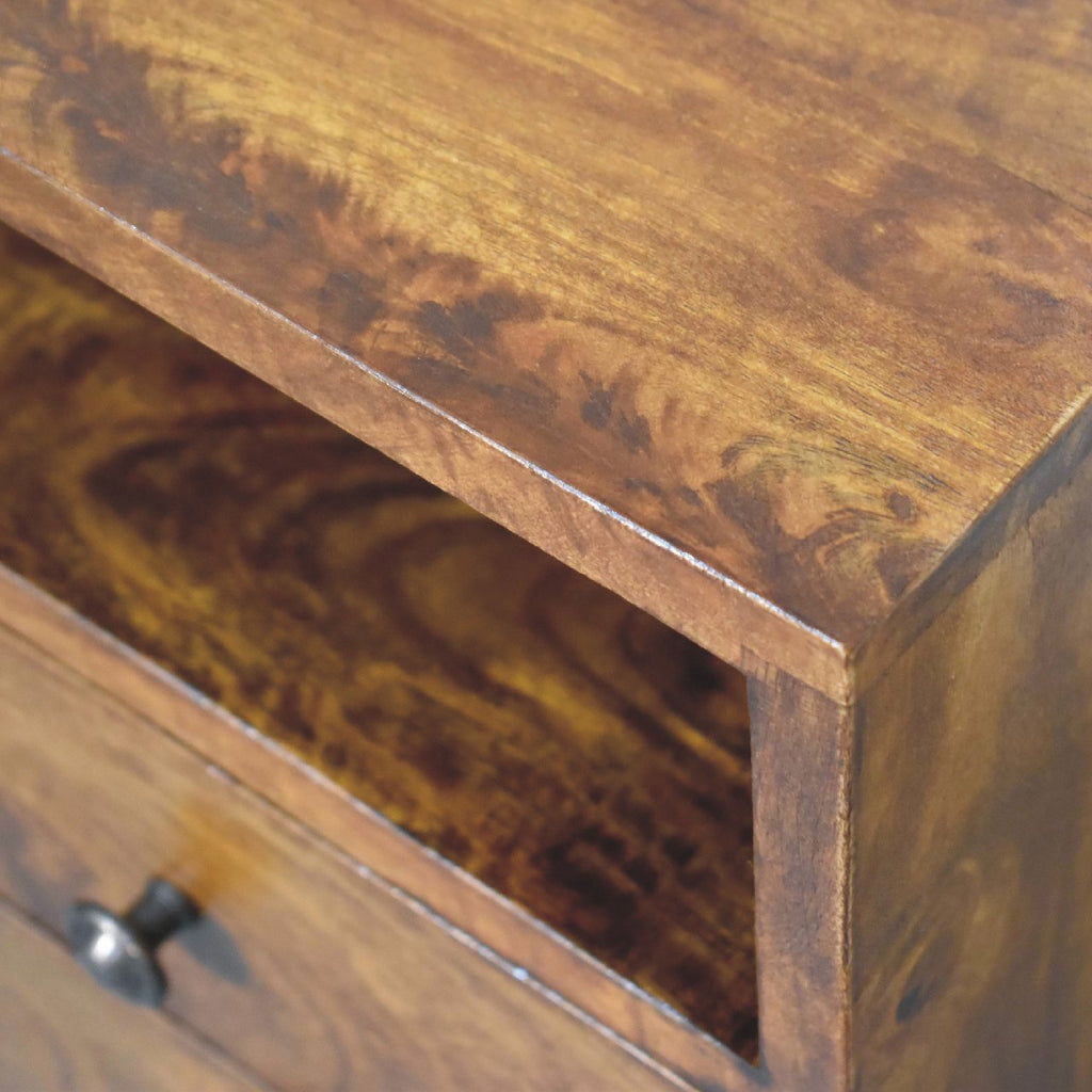 Narrow Classic Bedside, Chestnut
