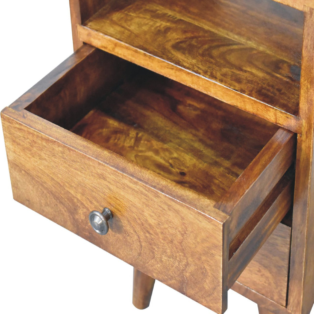 Narrow Classic Bedside, Chestnut