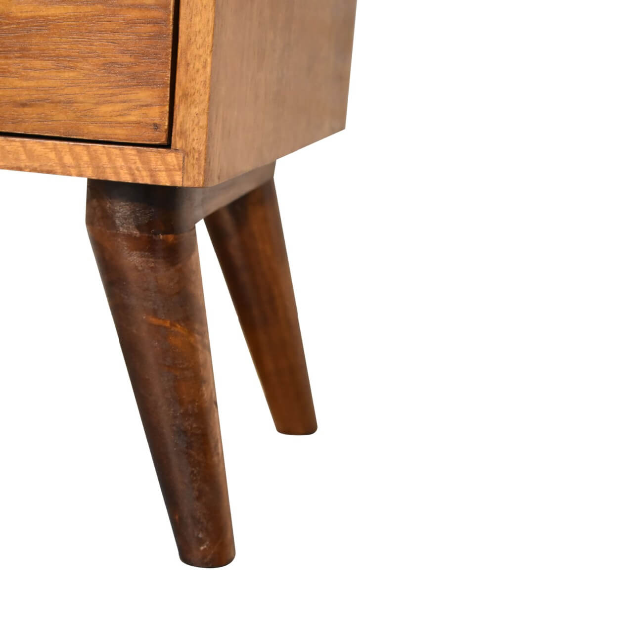 4 Drawer Bedside, Chestnut