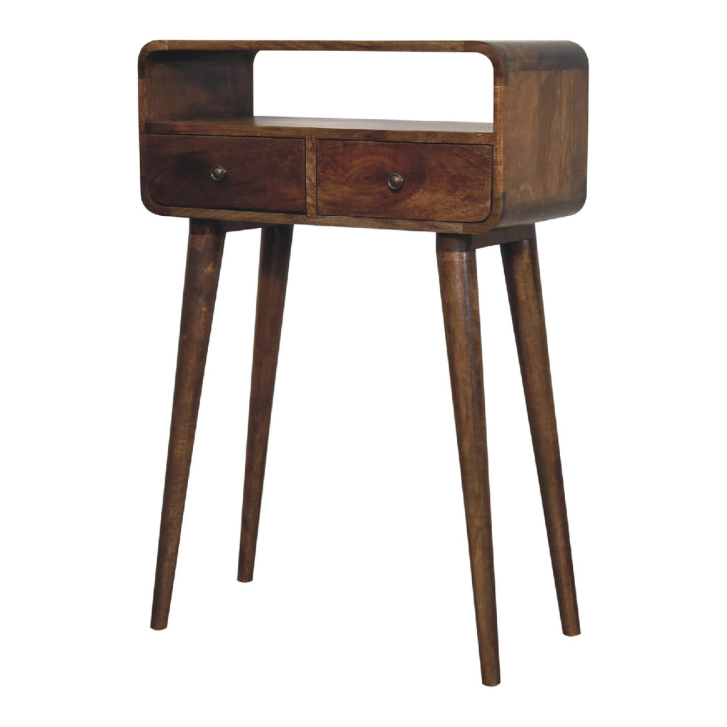 Arto Narrow Console Table, Grey Wash