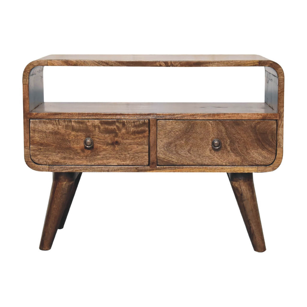 Arto Narrow TV Stand, Grey Wash
