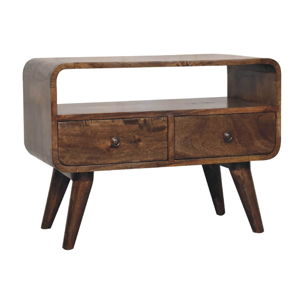 Arto Narrow TV Stand, Grey Wash