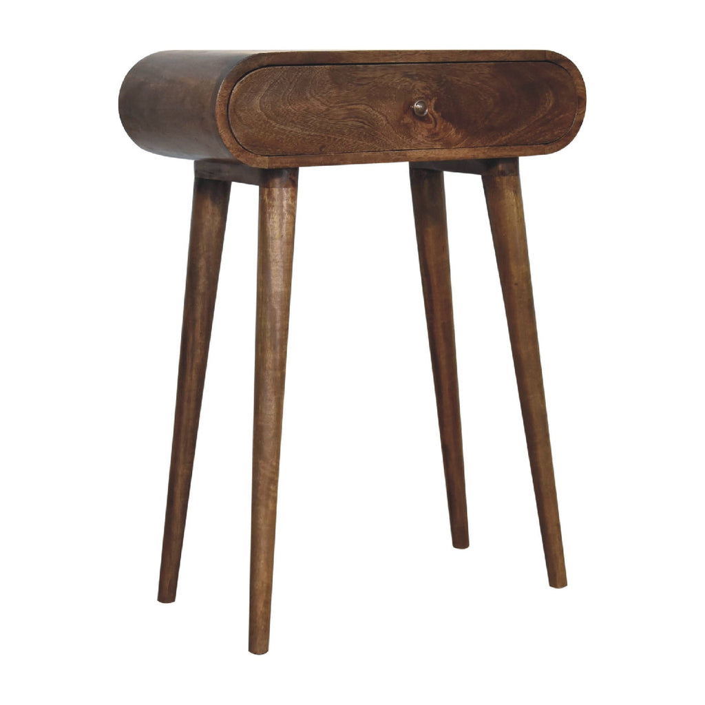 London Narrow Console Table, Chestnut