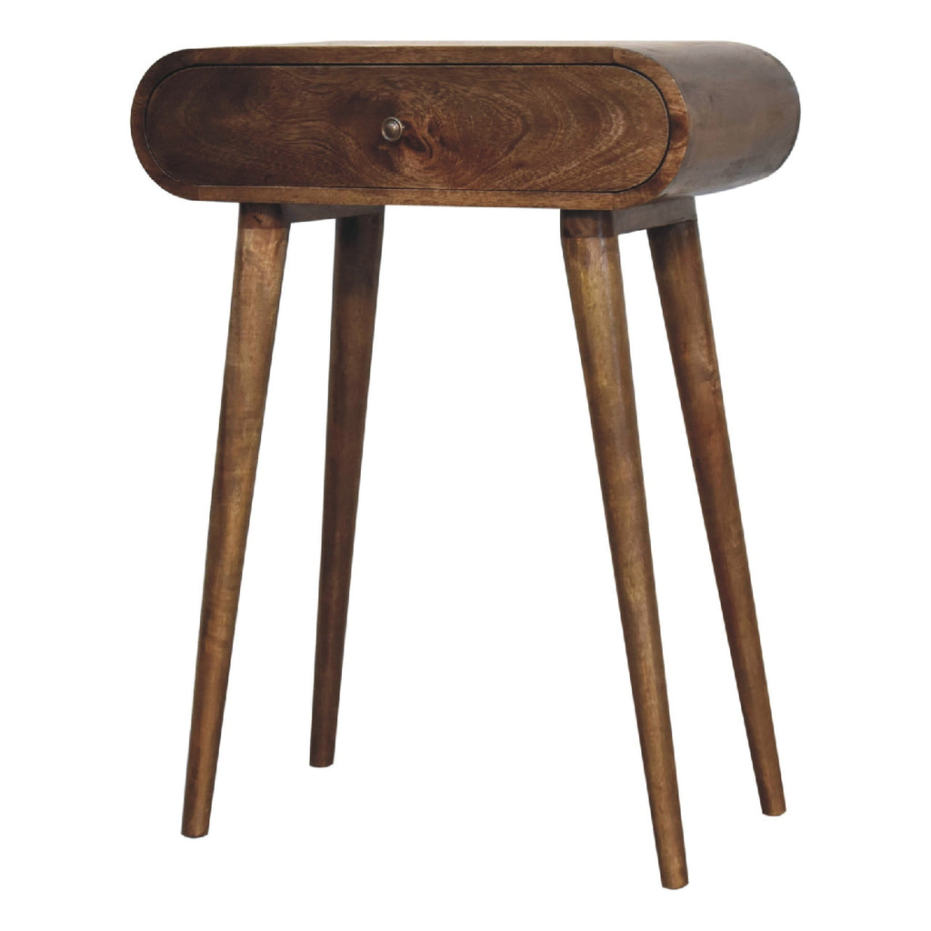 London Narrow Console Table, Chestnut