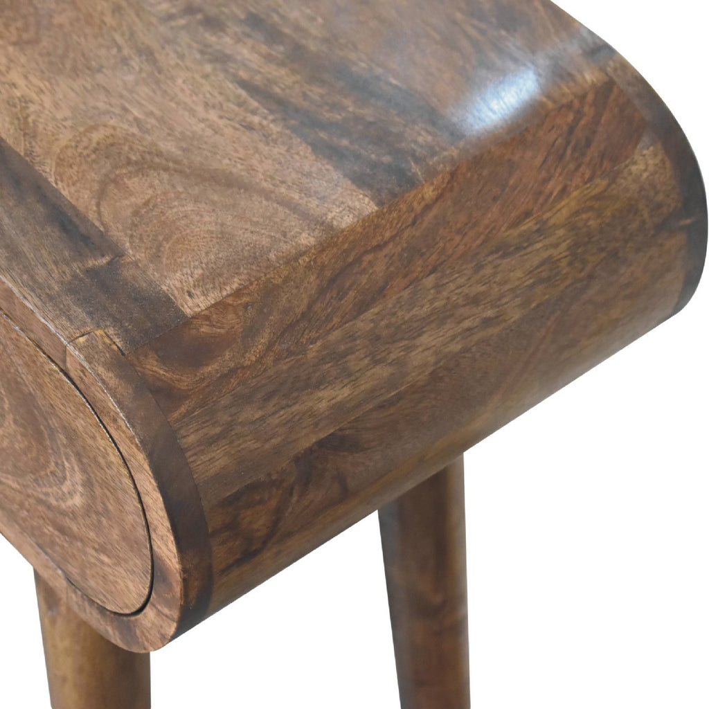 London Narrow Console Table, Chestnut