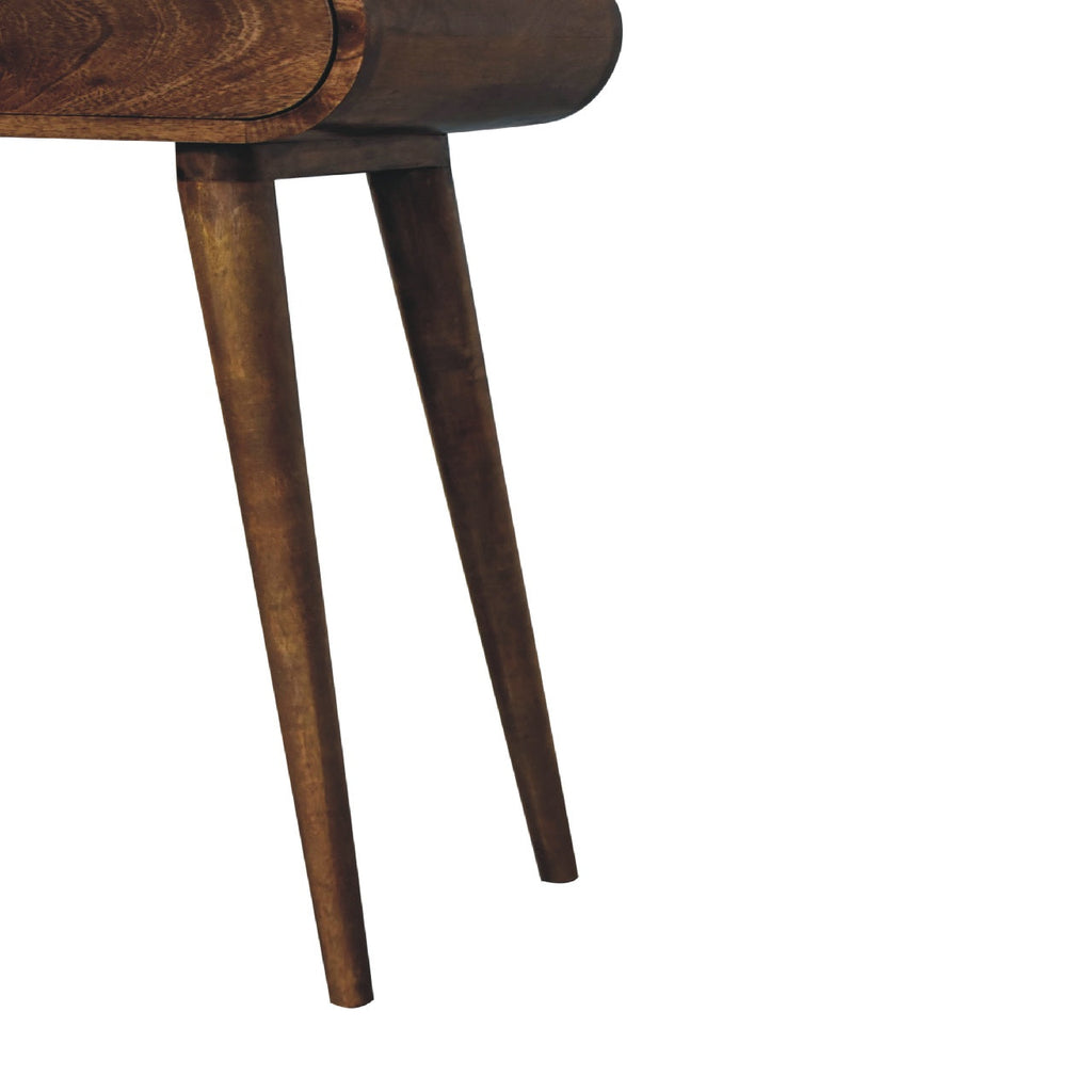 London Narrow Console Table, Chestnut