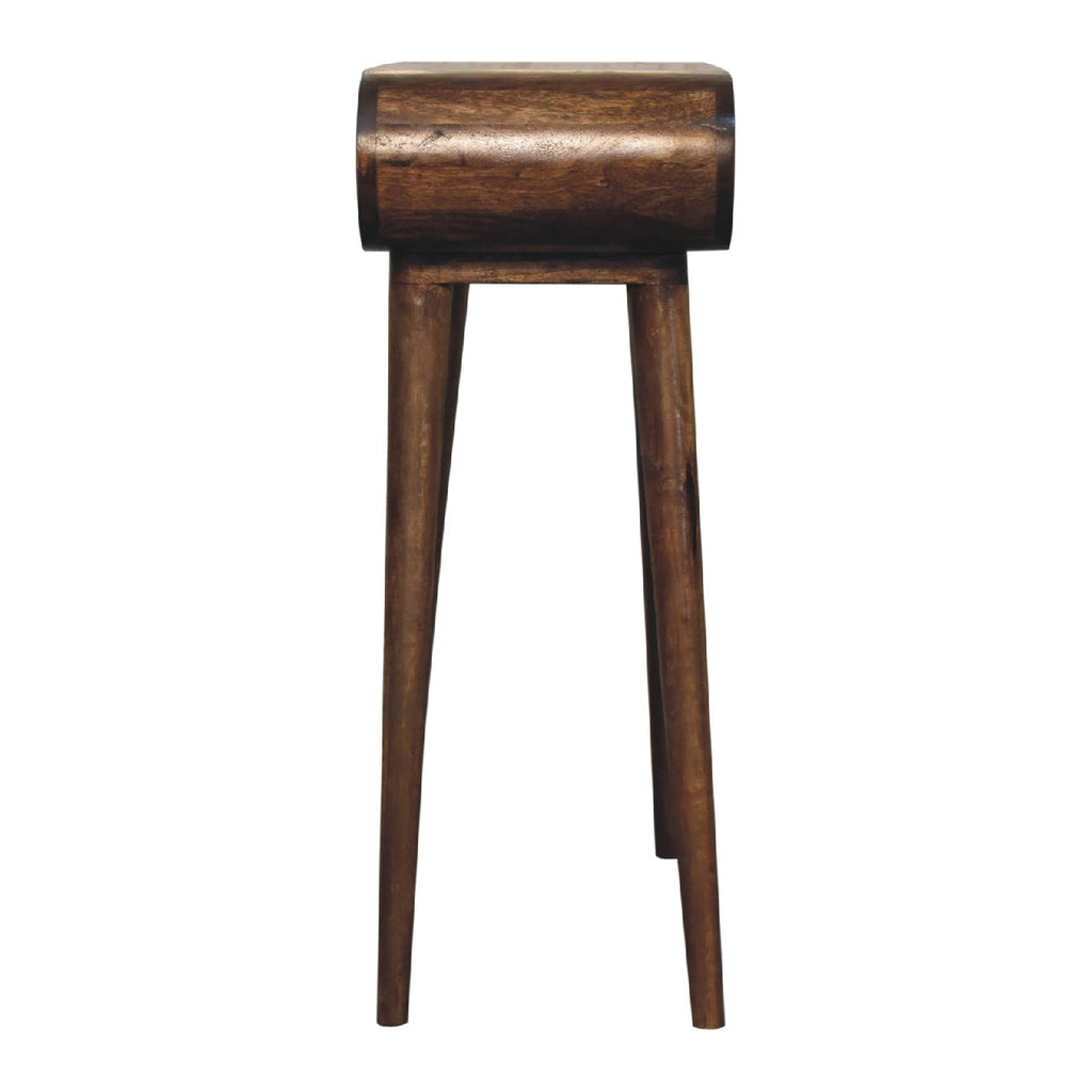 London Narrow Console Table, Chestnut