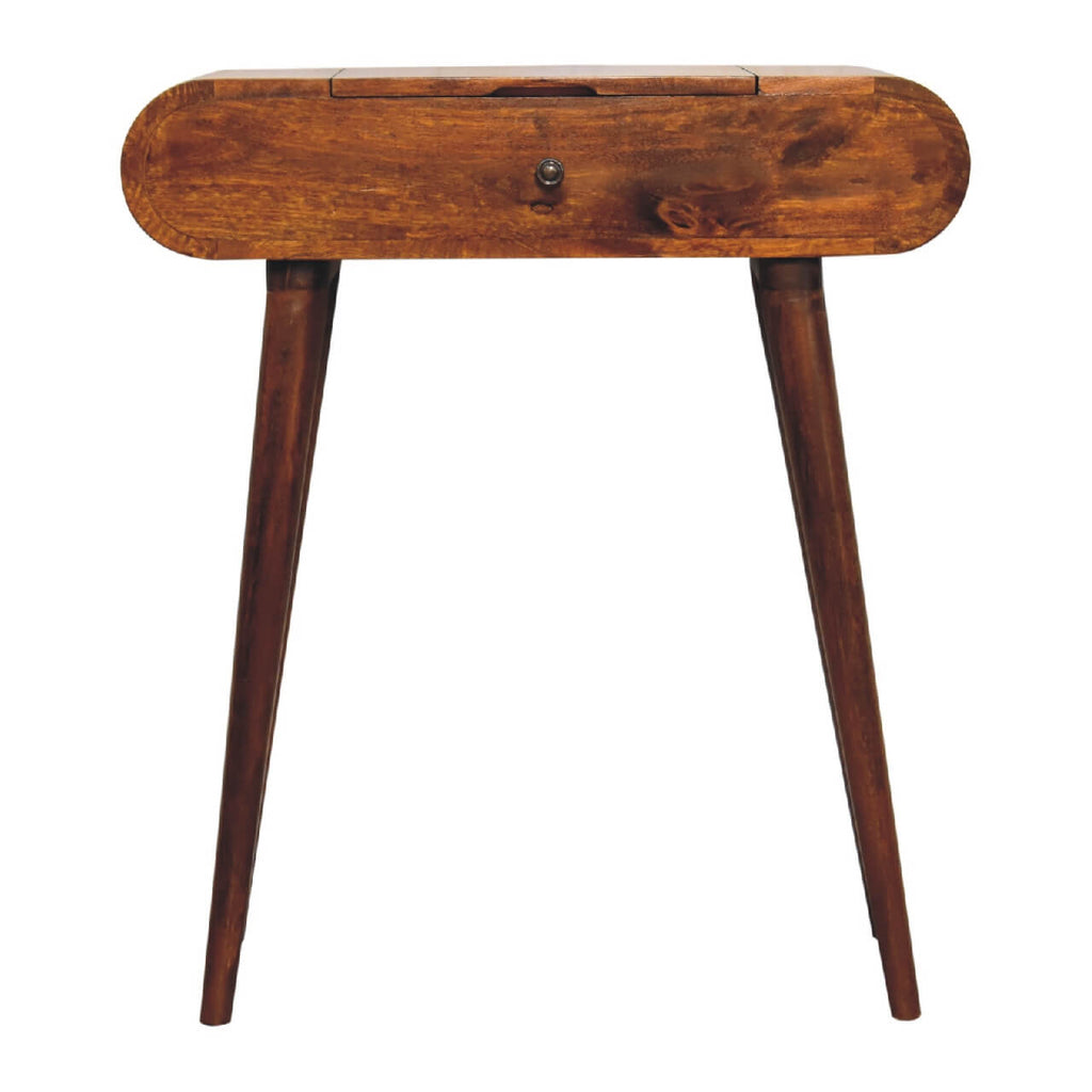London Narrow Dressing Table, Chestnut