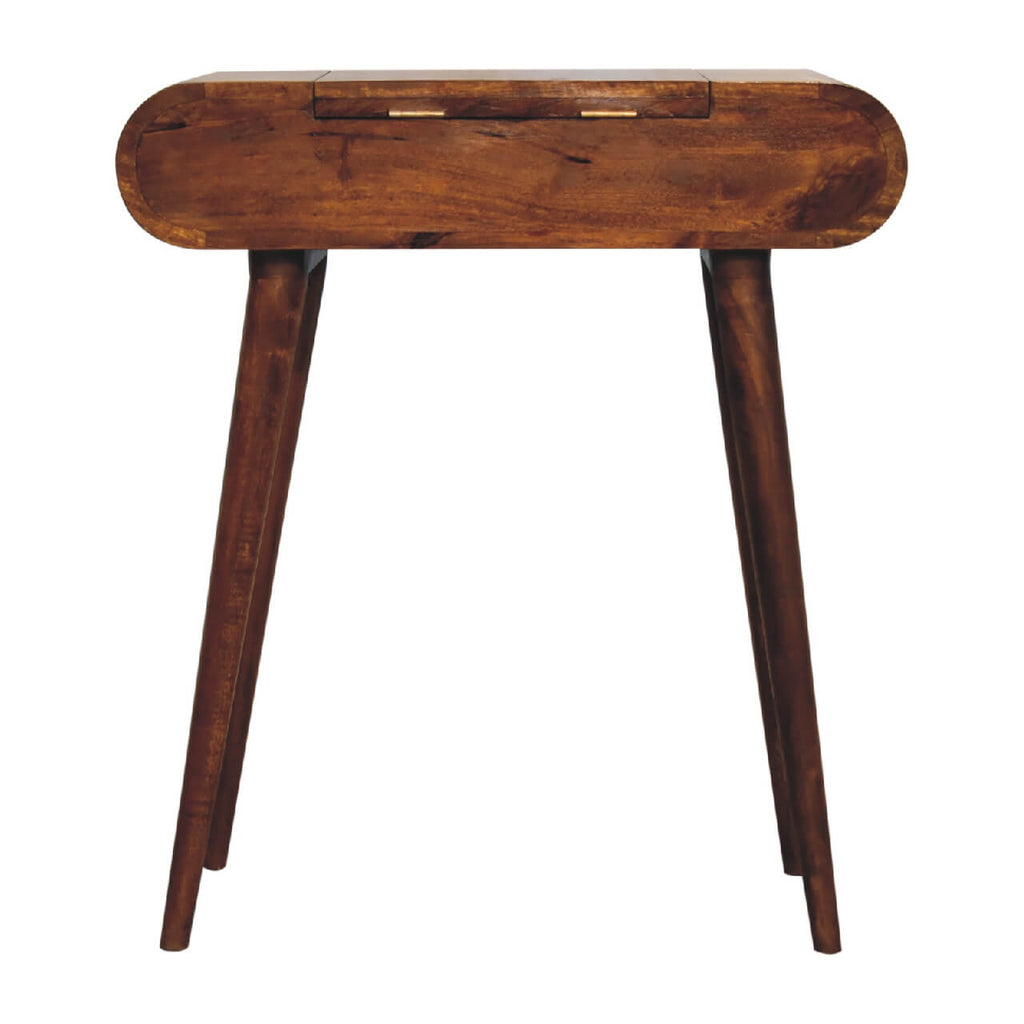 London Narrow Dressing Table, Chestnut