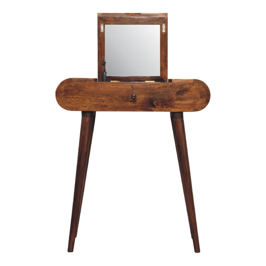 London Narrow Dressing Table, Chestnut