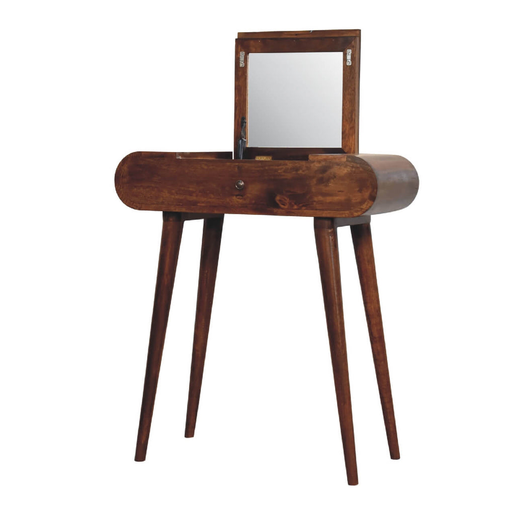 London Narrow Dressing Table, Chestnut