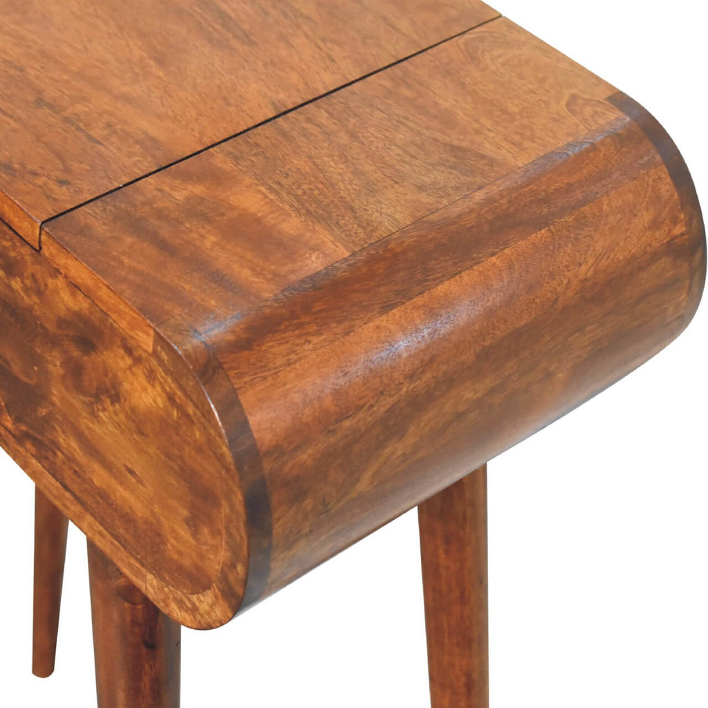 London Narrow Dressing Table, Chestnut
