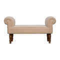 Bouclé Bench, Cream