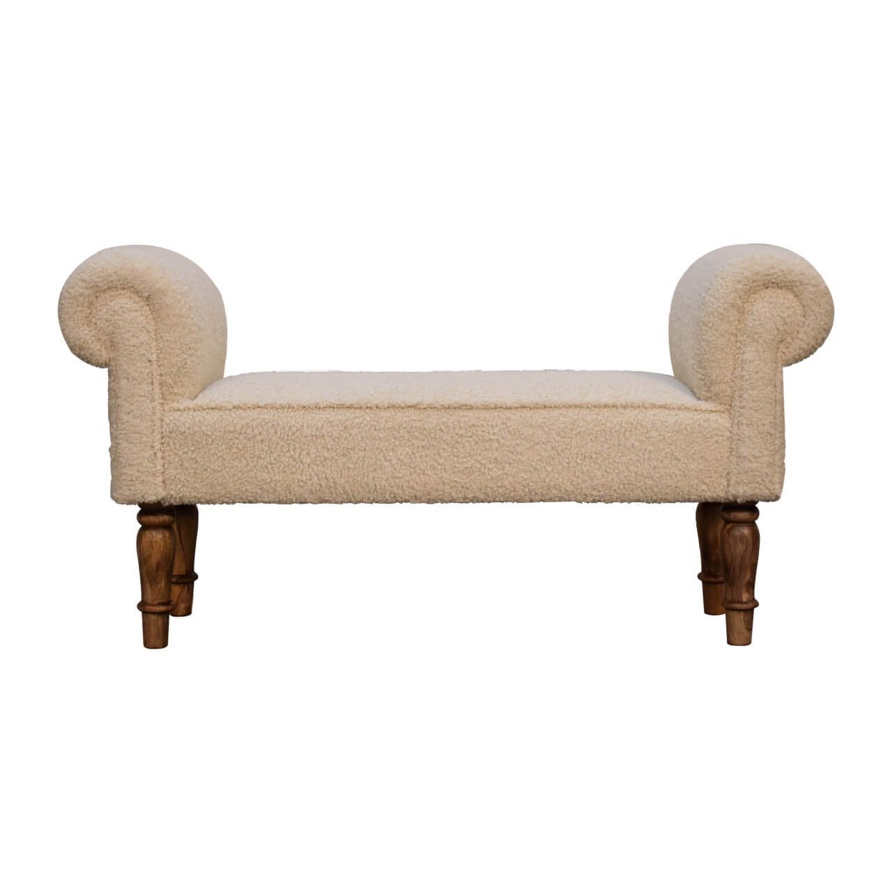 Bouclé Bench, Cream