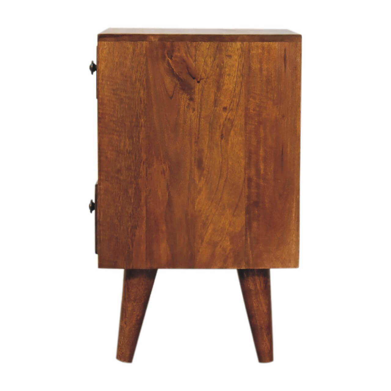 Cut-Out Narrow Bedside, Chestnut