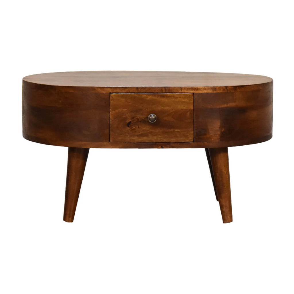 London Narrow Coffee Table, Chestnut