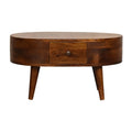 London Narrow Coffee Table, Chestnut