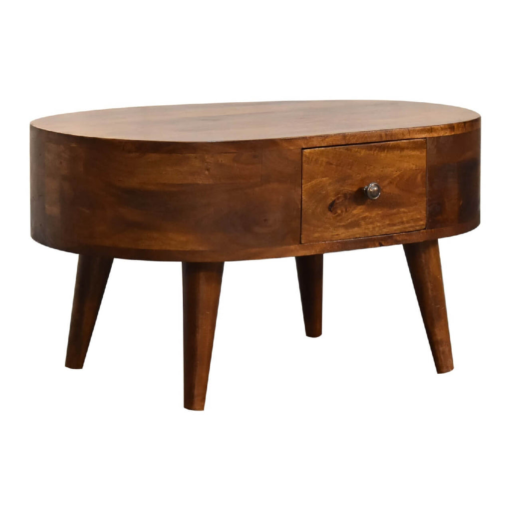 London Narrow Coffee Table, Chestnut