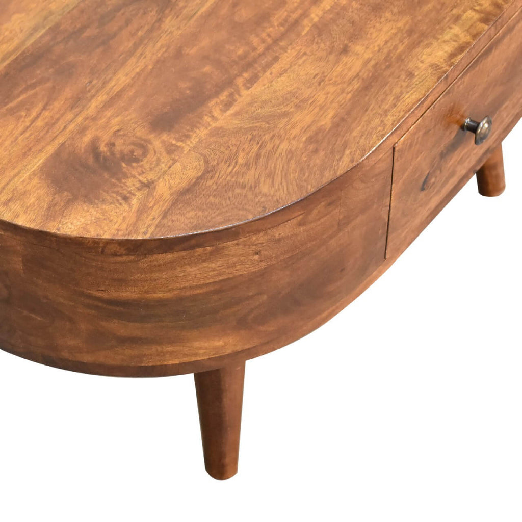 London Narrow Coffee Table, Chestnut