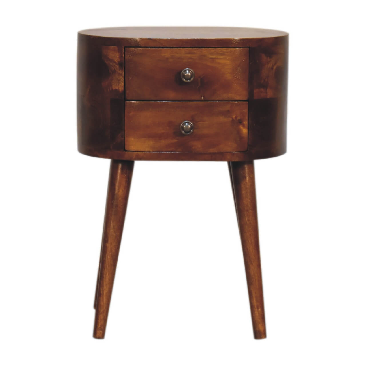 Narrow London Bedside, Chestnut