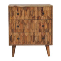 Narrow Pineapple Carved Chest