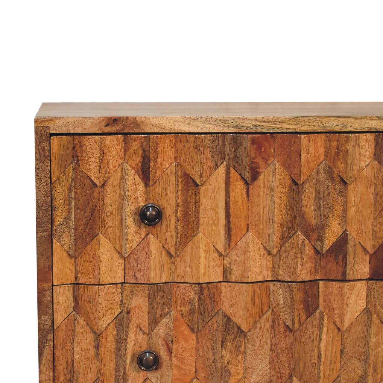 Narrow Pineapple Carved Chest
