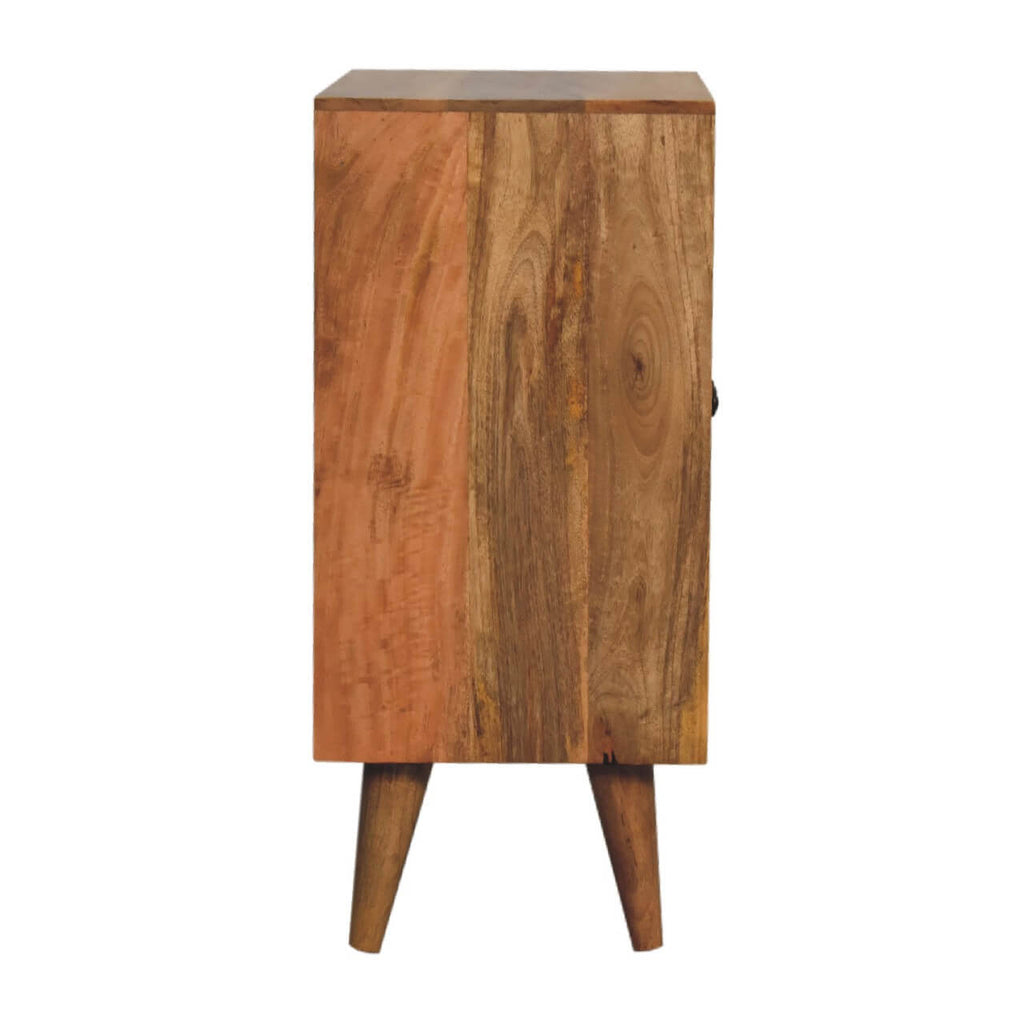 Narrow Pineapple Carved Cabinet