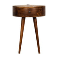 Reading Light Bedside Table, Chestnut
