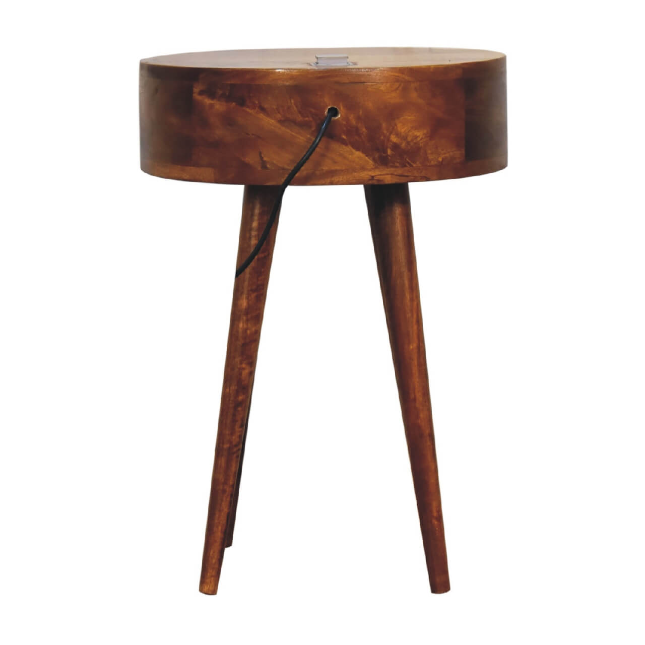 Reading Light Bedside Table, Chestnut