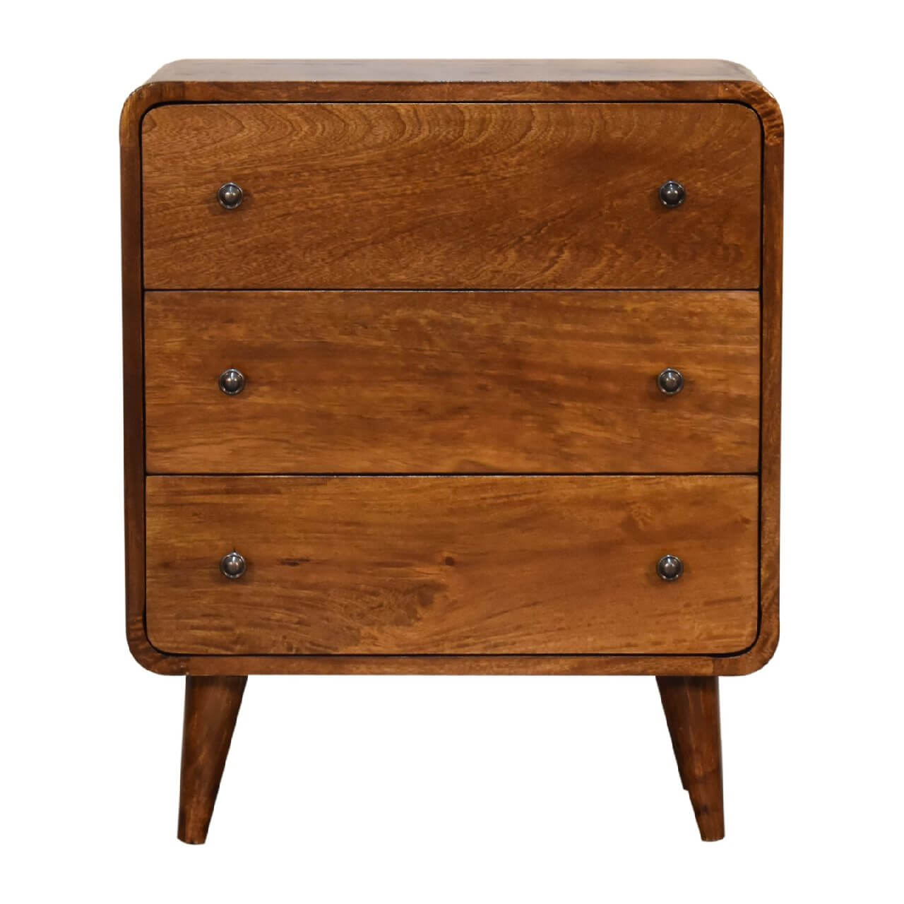 Narrow 3 Drawer Chest, Chestnut
