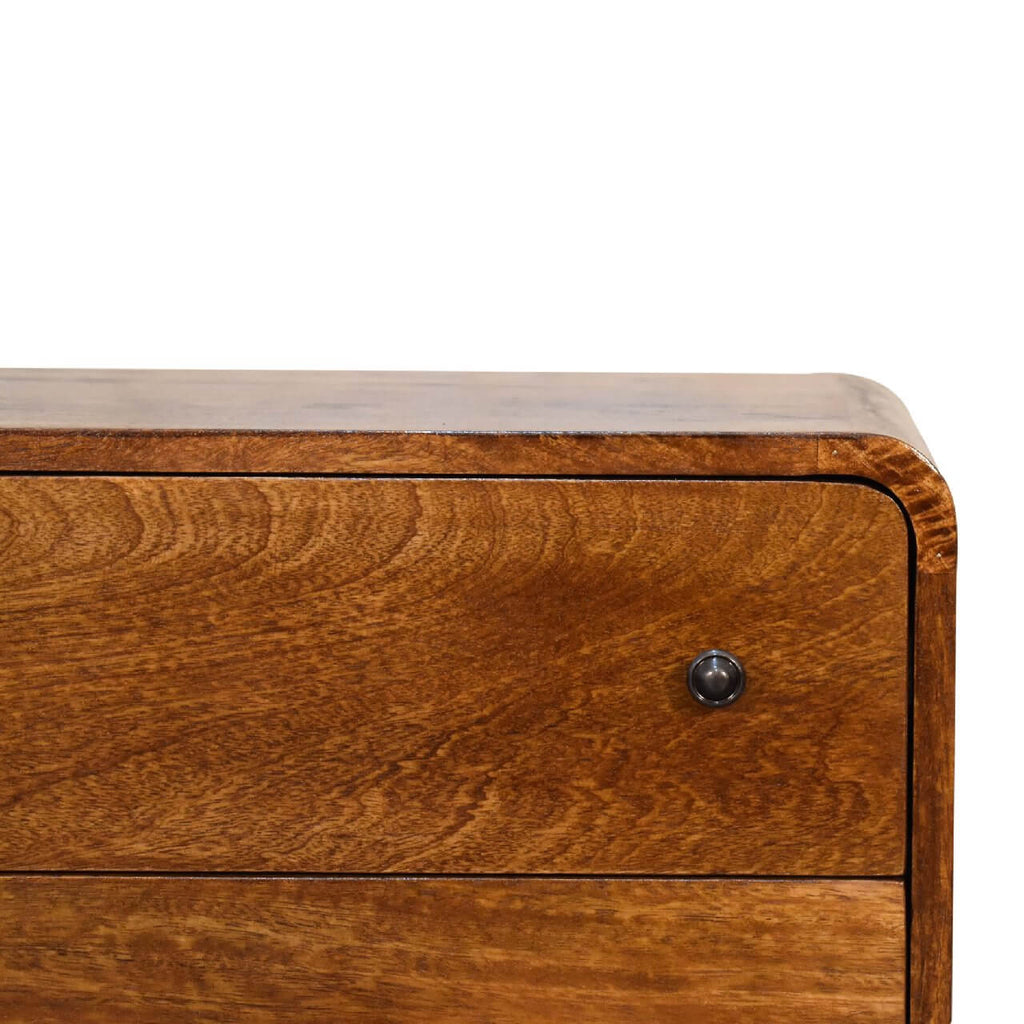 Narrow 3 Drawer Chest, Chestnut