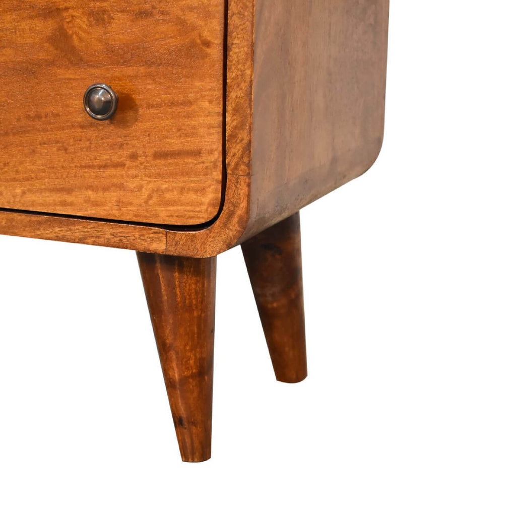 Narrow 3 Drawer Chest, Chestnut