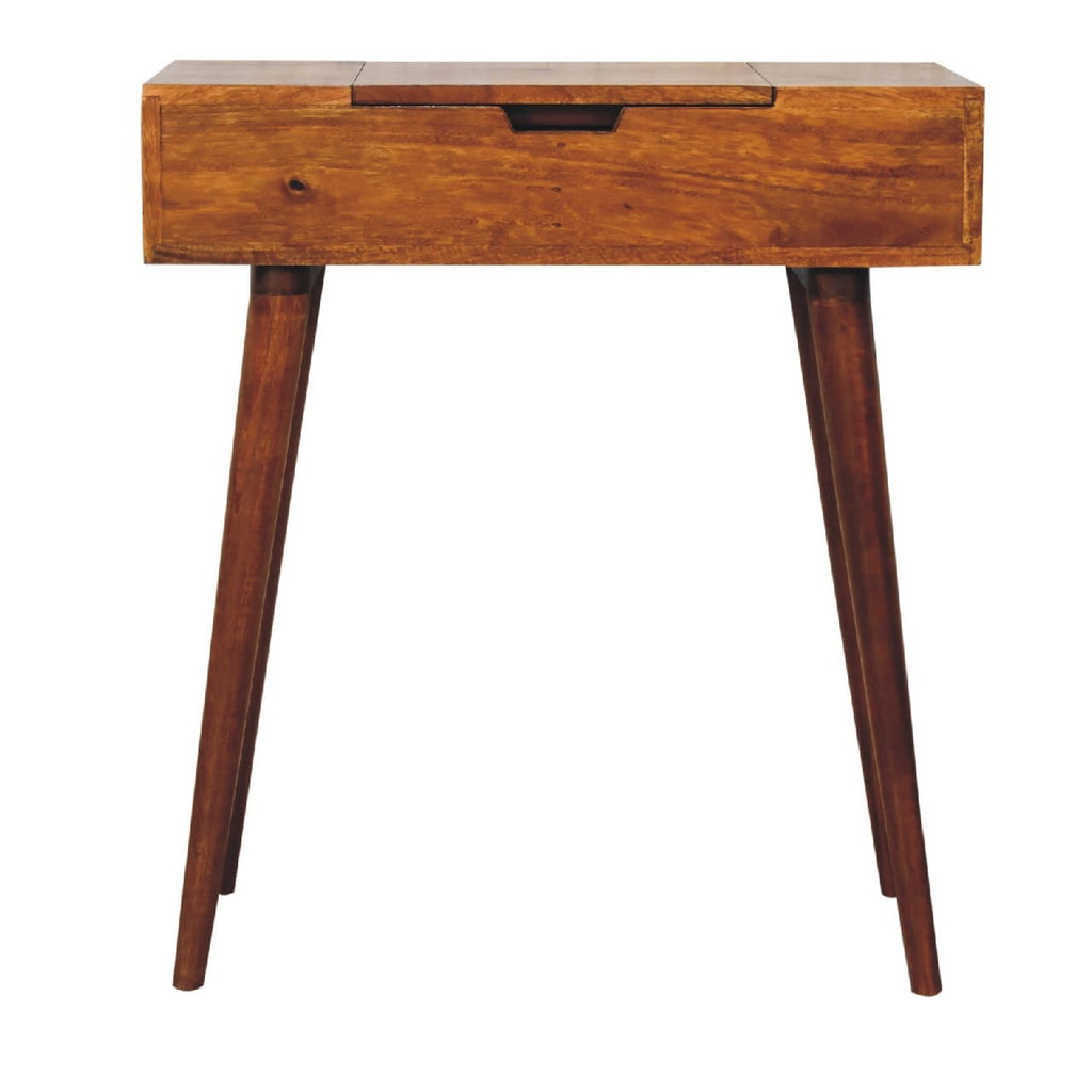 Astrid Narrow Dressing Table, Chestnut