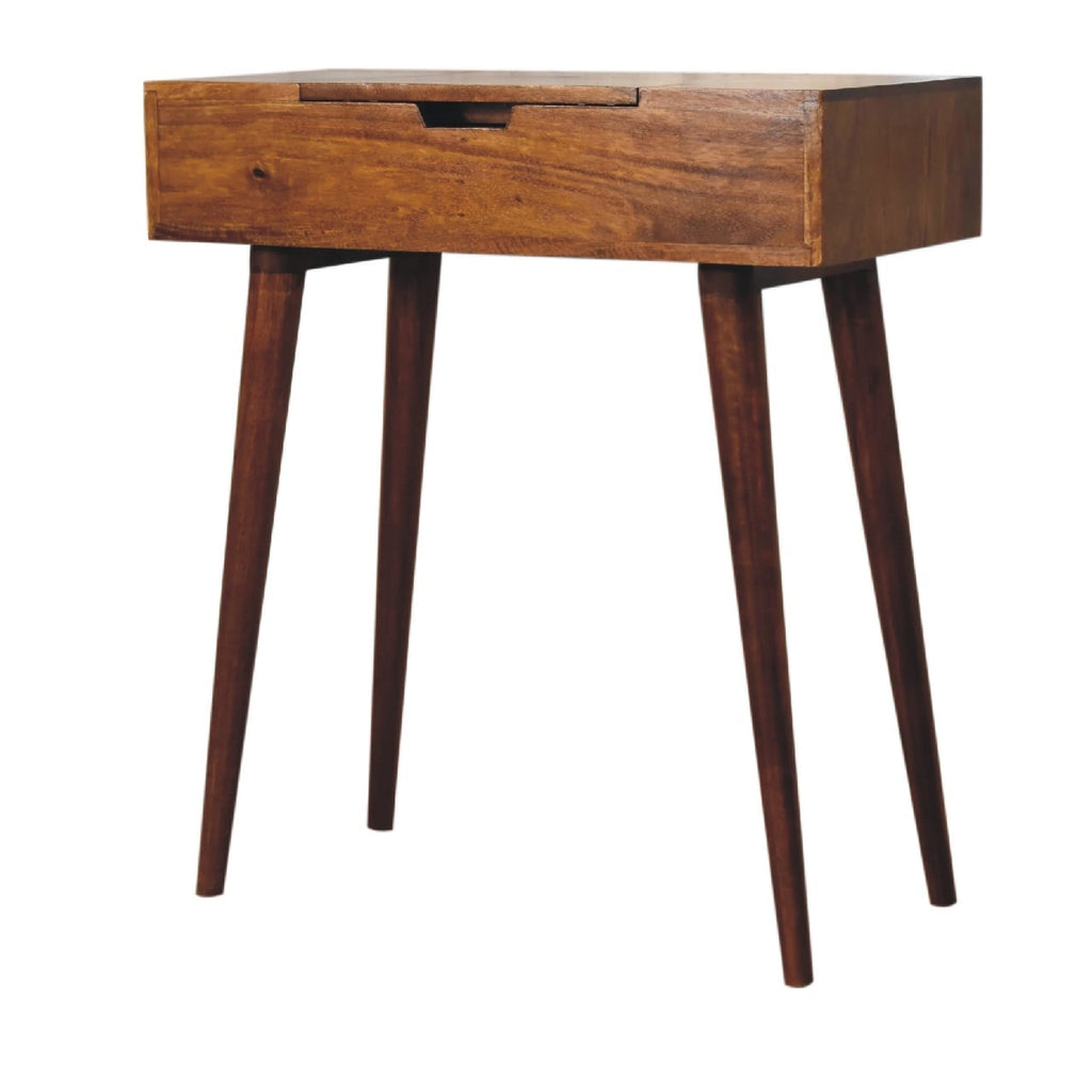 Astrid Narrow Dressing Table, Chestnut