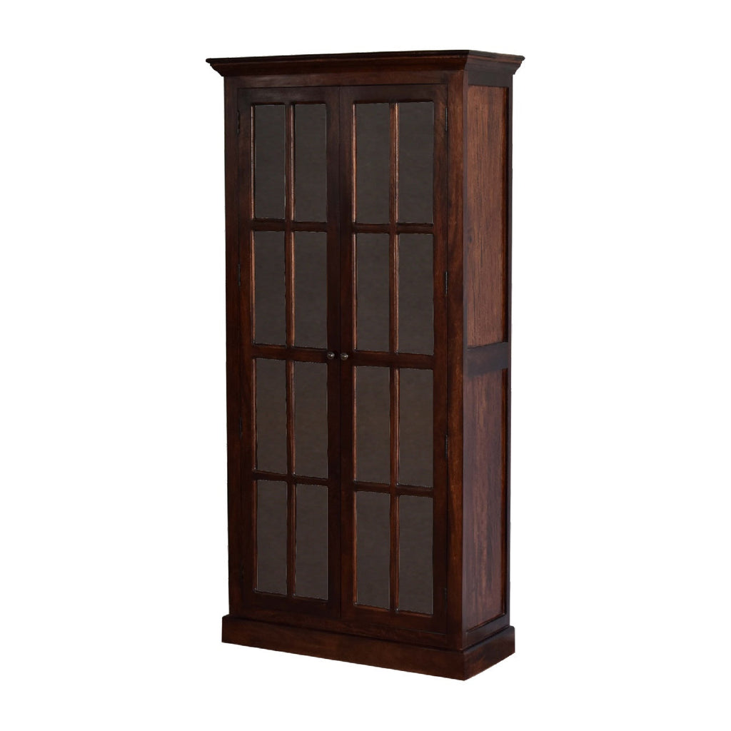 Glazed Cabinet, Cherry Finish