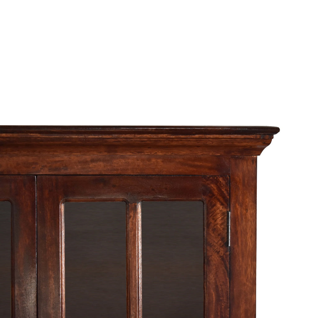 Glazed Cabinet, Cherry Finish