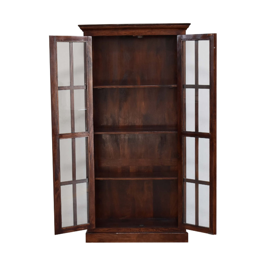 Glazed Cabinet, Cherry Finish