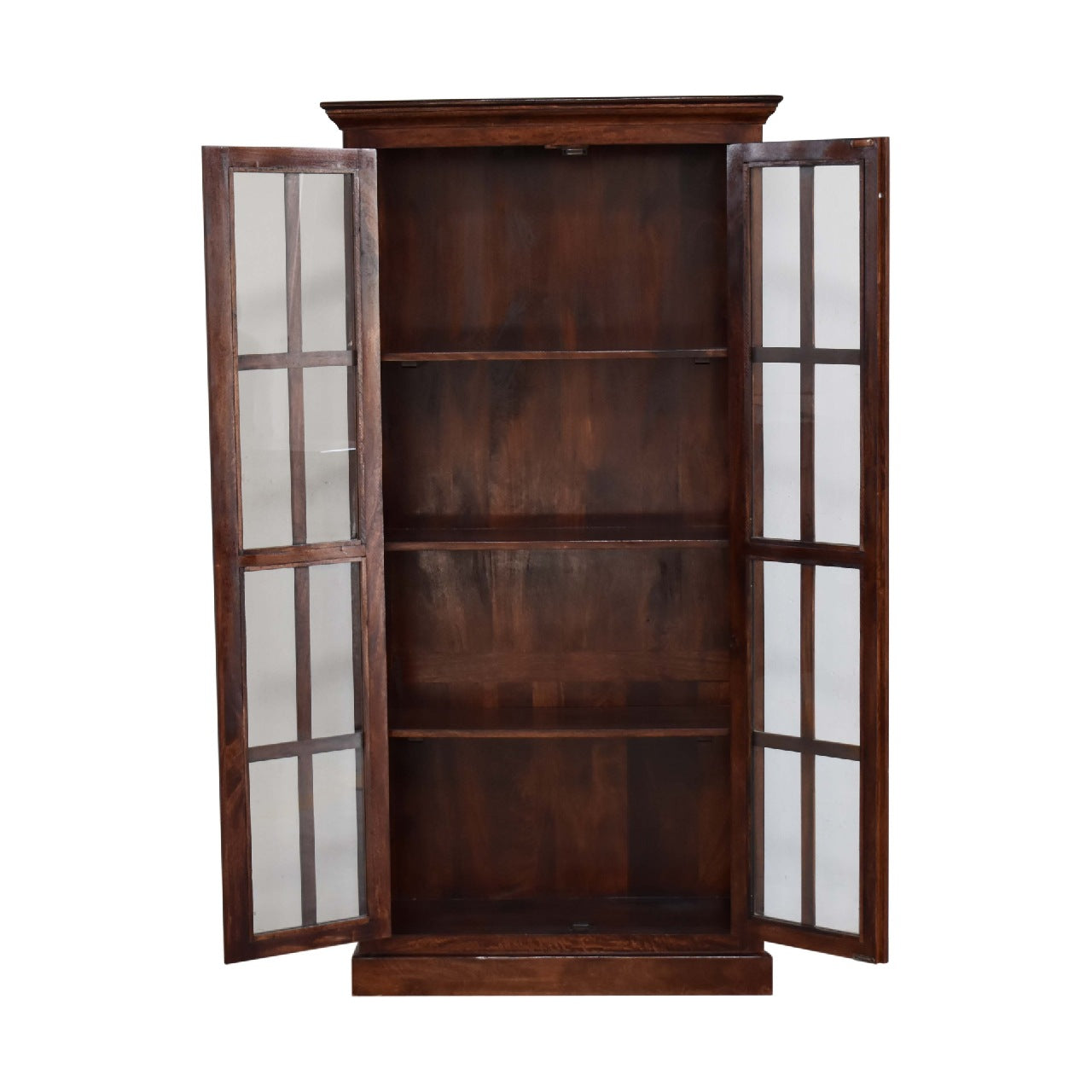 Glazed Cabinet, Cherry Finish