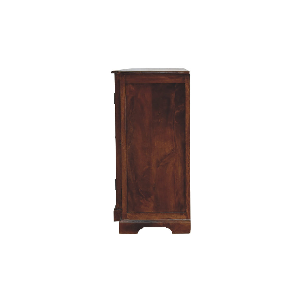 Glazed Carved Sideboard, Chestnut