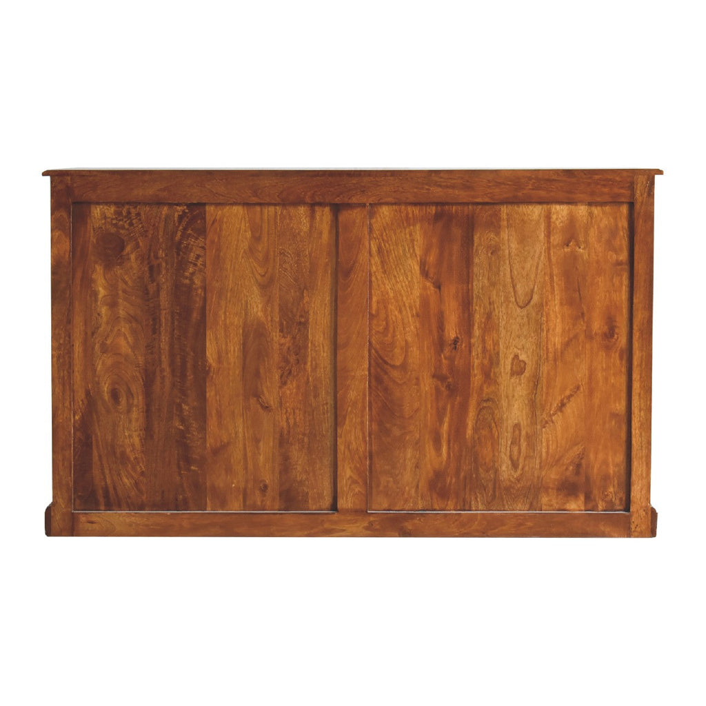 Glazed Carved Sideboard, Chestnut